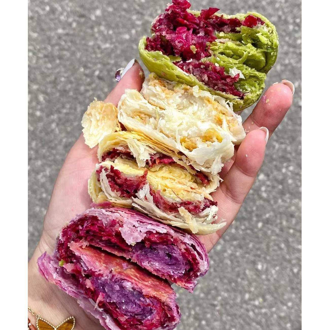 速发现货鲜烤糕点花语浓云南特产丽江现烤鲜花饼零食传统糕点经典