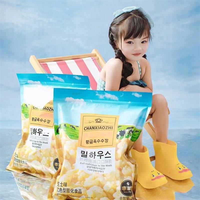 速发馋小智韩国风味倍得玉米条零食膨化粒芝士奶酪味山爆姆米