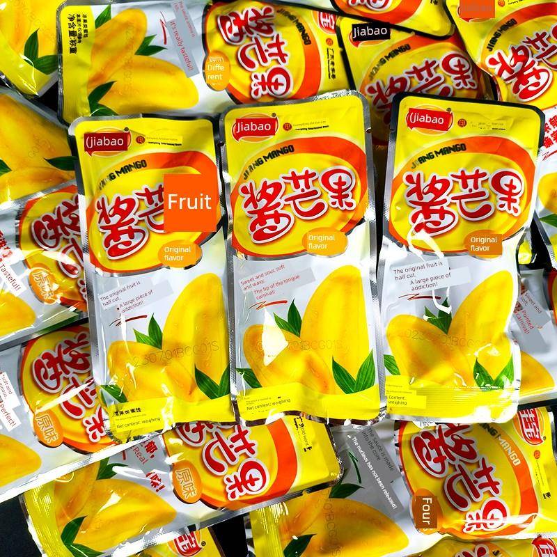 速发现货佳宝酱芒果九制冰糖杨梅干500g话梅陈皮无花果散装休闲孕