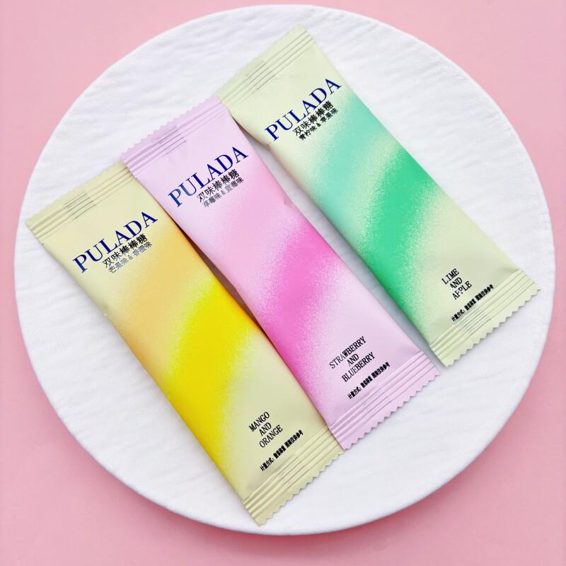 速发现货苹果味糖果英国PULADA朴拉达小青柠苹果味棒棒糖结婚喜糖