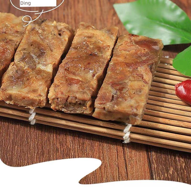 速发现货润锈三层香肉条猪油渣香酥肉猪肉条干五花肉温州特产散称