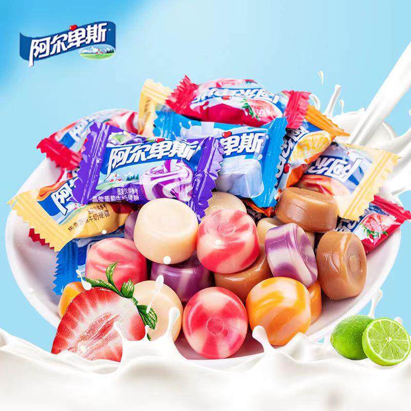 速发现货阿尔卑斯糖果混合多口味500g散装喜糖婚糖小零食糖果糖果