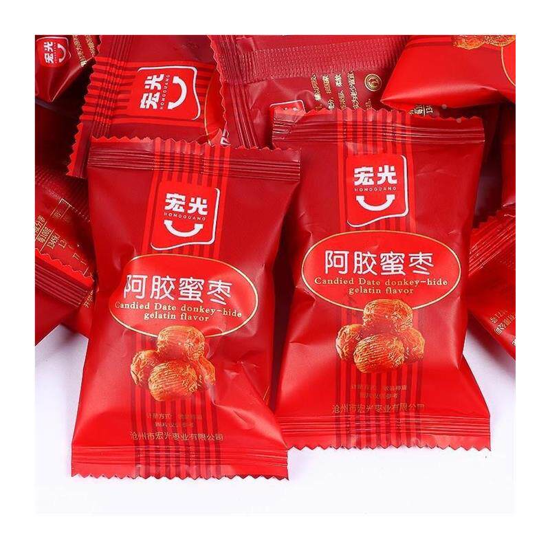 新货宏光阿胶蜜枣无核阿胶枣独立小包装金丝蜜饯红枣子办公室休闲