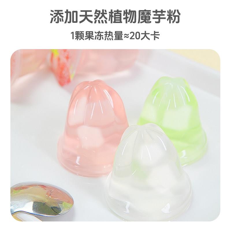 速发现货蜡笔小新玲珑果果冻1kg魔芋荔枝味椰果粒休闲儿童零食囤