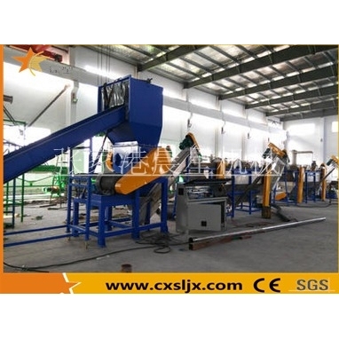 厂家供应300KG全自动PP/PE塑料薄膜回收清洗线编织袋回收造粒设备