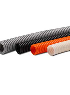 corrugatedconduit澳标中型重型波纹管加厚PVC波纹管灰色迪拜