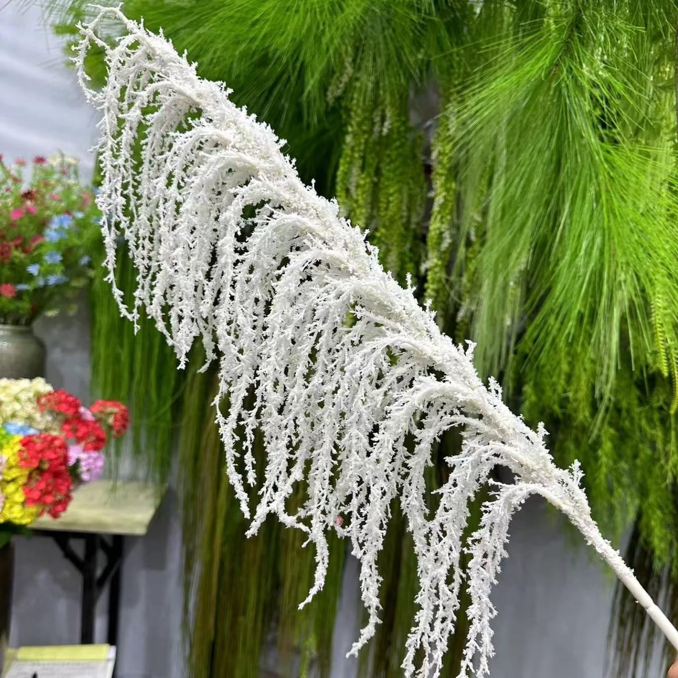 新款龙须草仿真花毛毛虫吊米柔丽丝垂吊情人泪软装装饰婚庆绢花艺