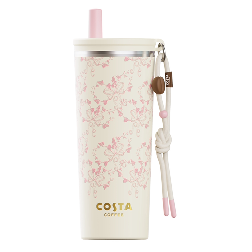 COSTA暖咖物语吸管咖啡杯