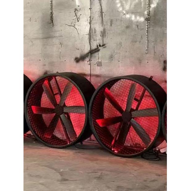 创意工业风网红风扇灯背景墙发光墙面挂件铁艺壁饰酒吧氛围灯装饰