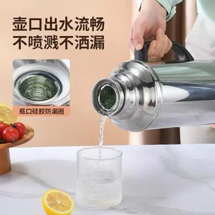 保温瓶 热水瓶不锈钢外壳家用大容量暖水瓶玻璃内胆商用保温壶老式
