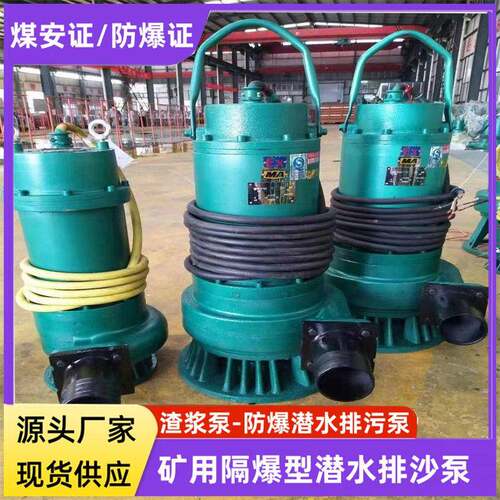 防爆潜污泵1140V660VBQS隔爆型潜水排沙矿用BQS80-450/4-220W