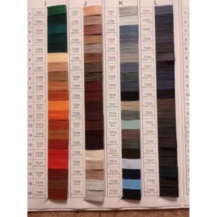 拉链色卡拉链颜色比对卡拉链颜色选择参考卡色卡