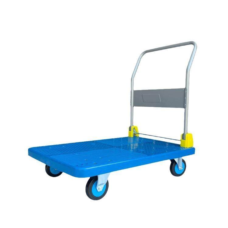 塑料小推车折叠拉货平板手推车推货车拖车仓库搬运车现货