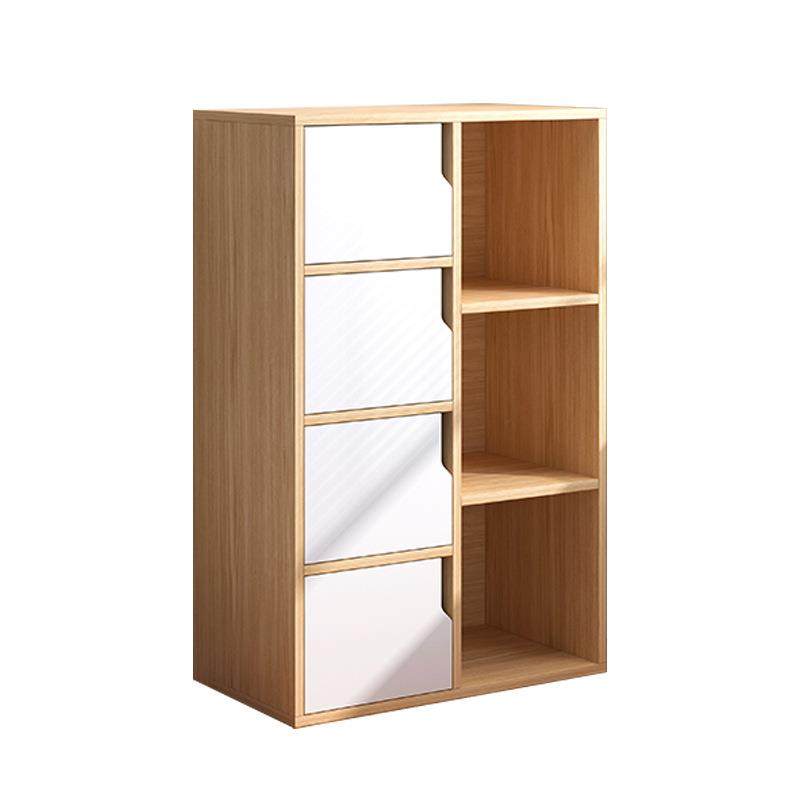 书架落地置物架简易小型书柜卧室家用储物柜靠墙客厅多层收纳柜子