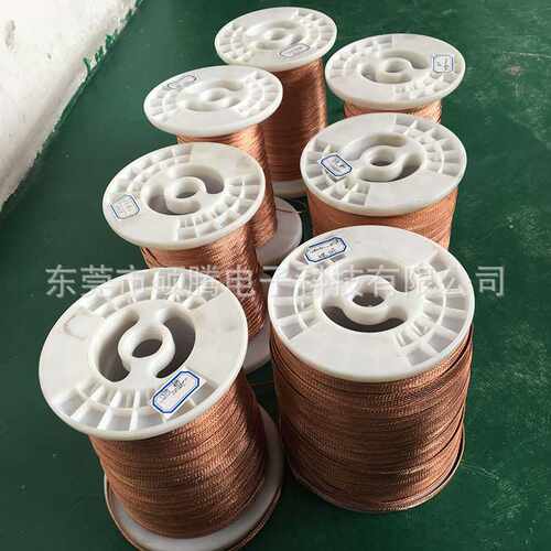 直销25MMLED散热带 裸铜编织线 屏蔽网管 金属导电带 护套