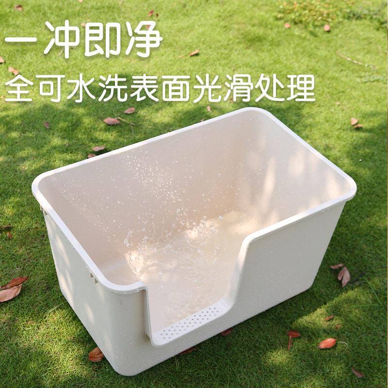 猫砂盆全封闭猫厕所半封闭特大号猫沙盆猫屎盆猫咪宠物用品家用