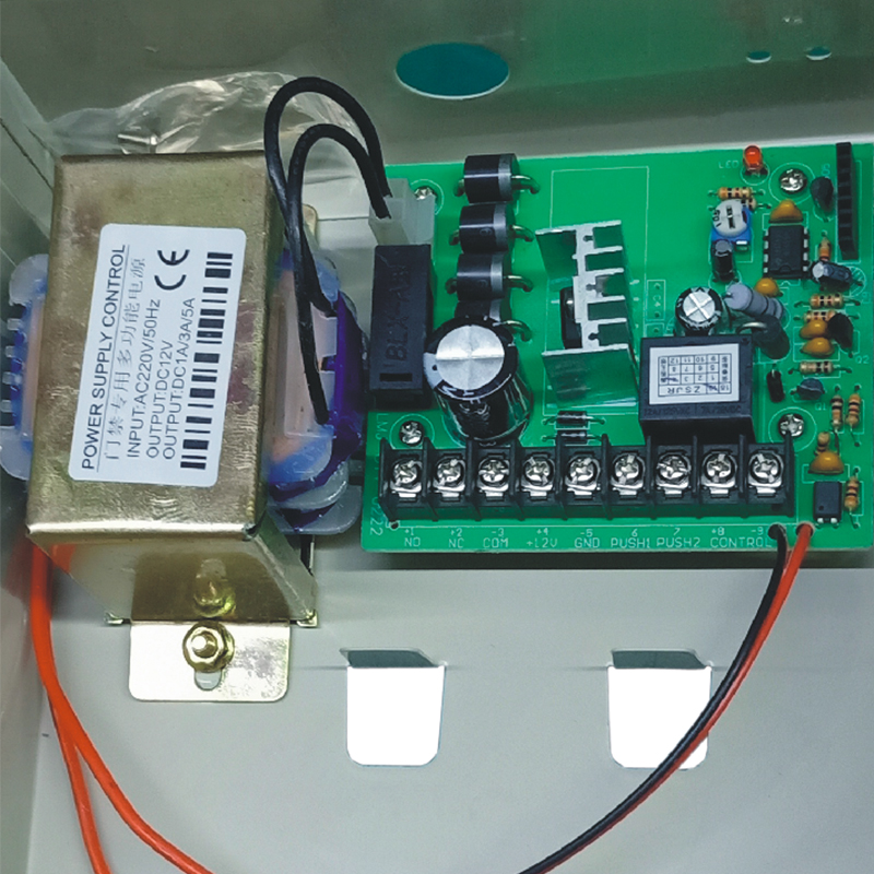 门禁电源控制器12V5A控制板专用锂电池后备锁电源带遥控磁力锁