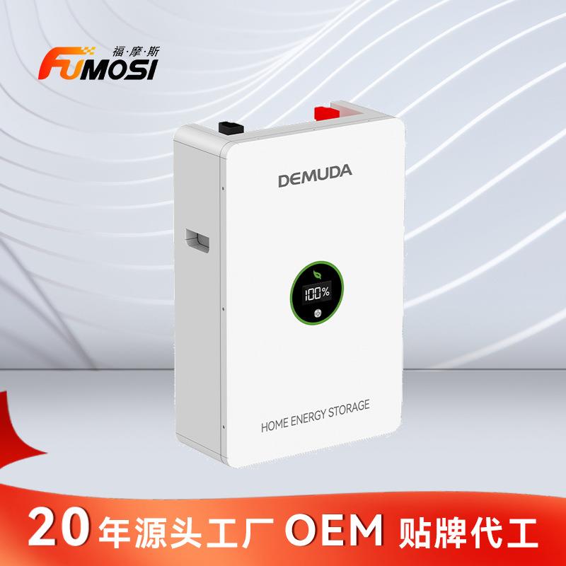 51.2v100ah 200ah壁挂式磷酸铁锂电池大容量家用太阳能供电储能电