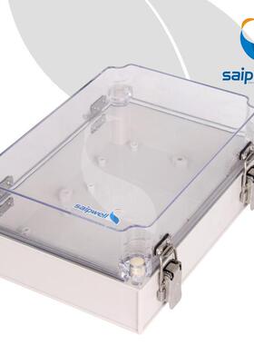 不锈钢搭扣防水盒DS-ATS-1725-1（175X250X100）监控透明盖接线盒