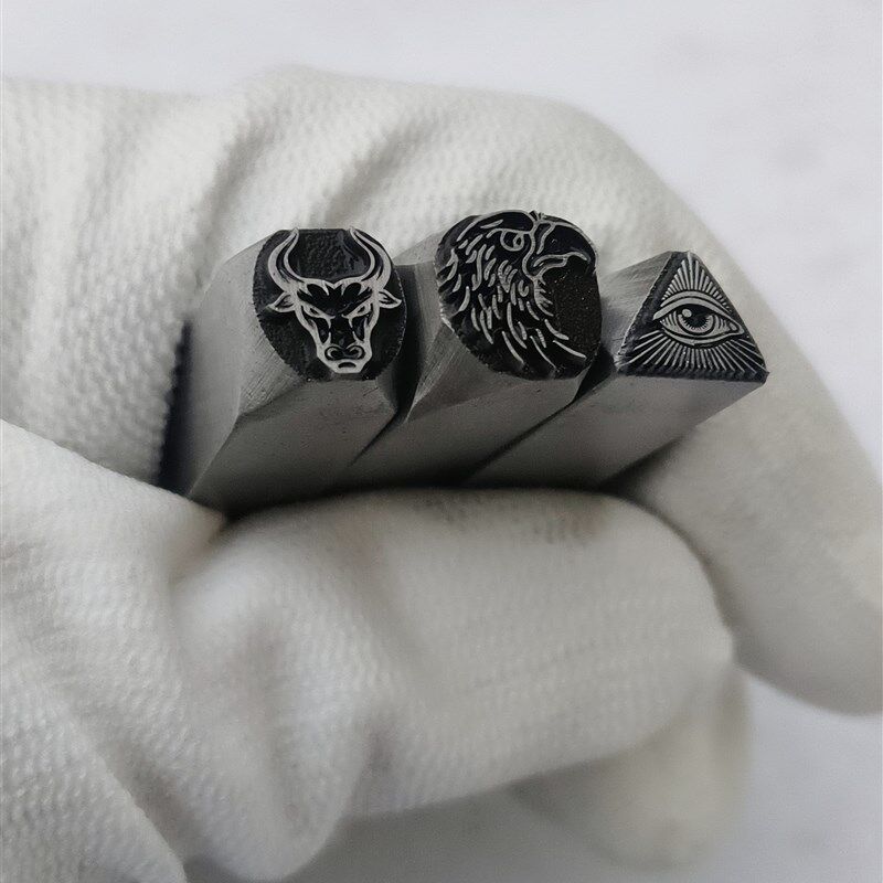 优选手敲钢印 上帝之眼錾刻刀 牛头钢印 鹰头冲头 打金银錾刻工具