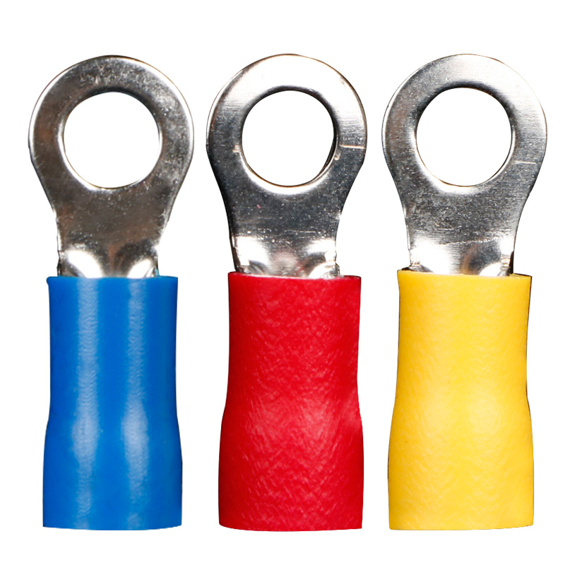 优选RV3.5-6圆形预绝缘接线端子O型冷压端子线4平方铜鼻子500只