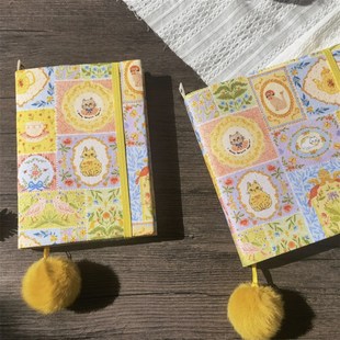 优选猫咪集邮册 童趣可爱动物手帐本 A5A6书衣 weeks活页本手账日