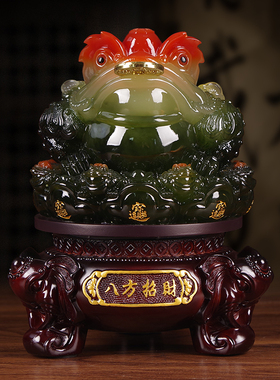 优选八方招财金蟾大号摆件家居客厅博古送朋友店铺开业收银台工艺