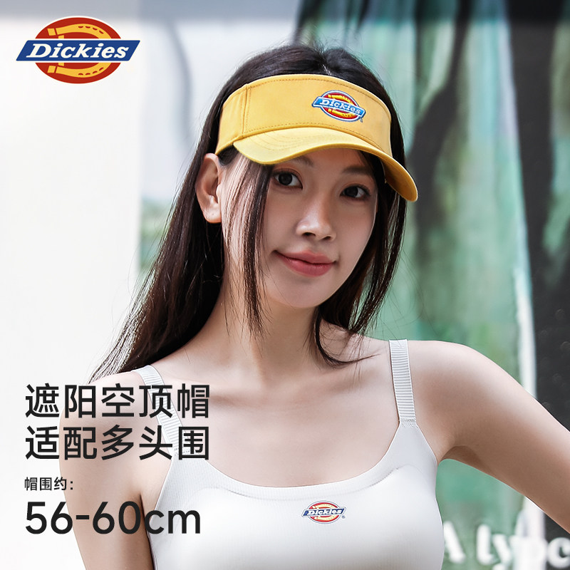 Dickies空顶帽子女款防晒马拉松跑步运动速干2025新款户外遮阳帽