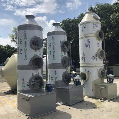 201不锈钢圆形旋流喷淋塔东莞工业喷漆废气涂装车间废气净化塔