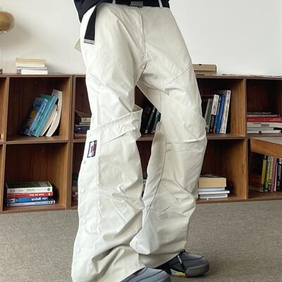 白菜coke 小众侧面纽扣设计宽松工装裤高级感休闲裤垂感直筒裤男