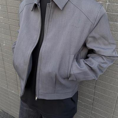 AHCN志存高远Cleanfit西装夹克可拆卸垫肩短宽boxy翻领短款外套男