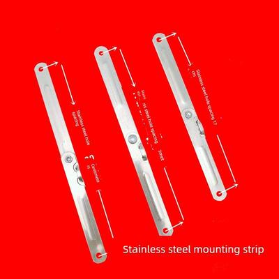 不锈钢固定条孔距20/19.3/17cm晾衣架配件海报架二折支撑铰炼折叠