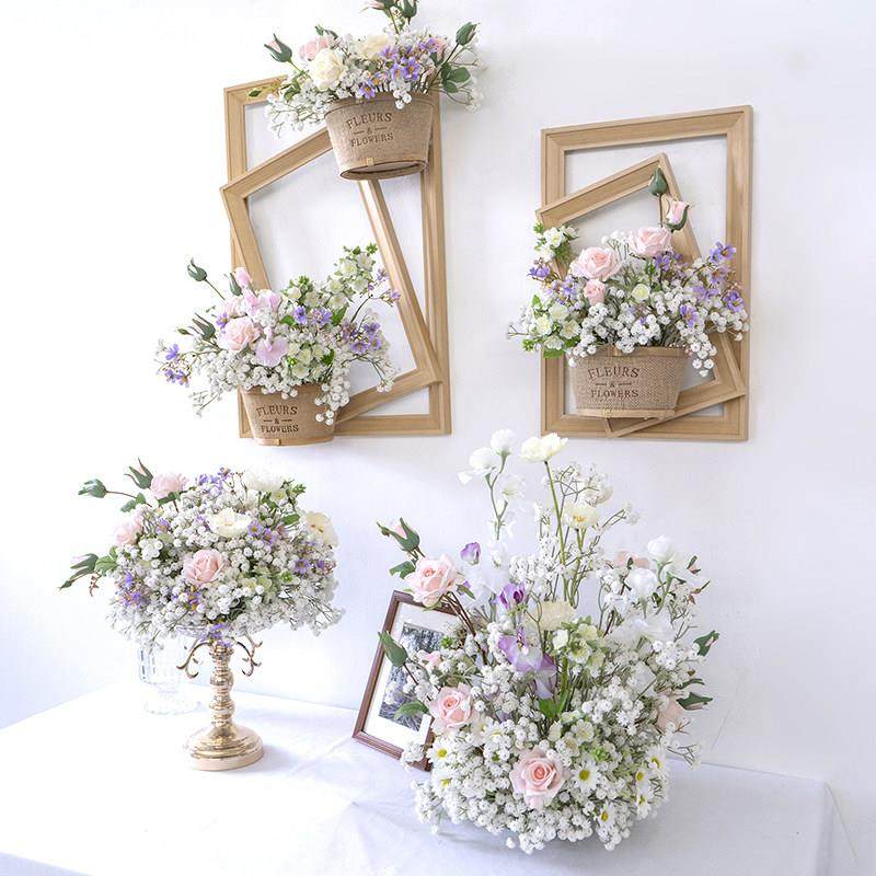 壁挂装饰墙壁相框成品花艺 橱窗柜台桌面仿真花假花民宿布置花,家居饰品,仿真花/假花,淘宝优惠券,粉丝福利购,淘宝优惠卷