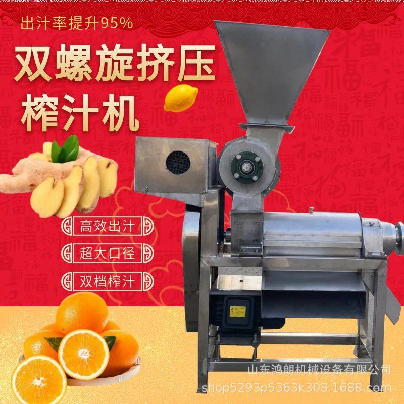 渣汁分离水果榨汁机 大型不锈钢压榨青菜打汁机 工业大型水果榨汁
