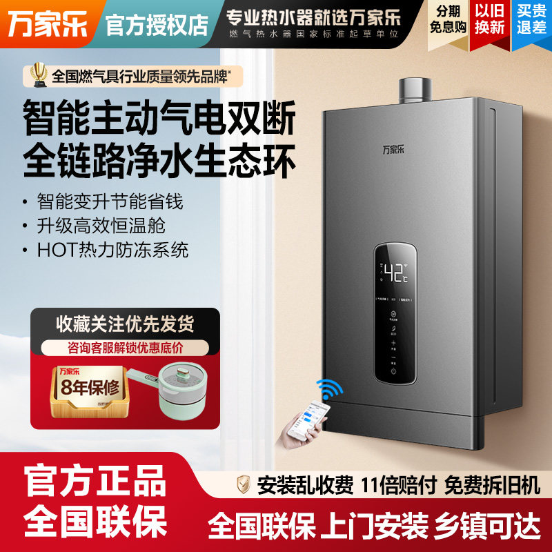 【25年新品】万家乐P2P1气电双防燃气热水器恒温家用节能天然气