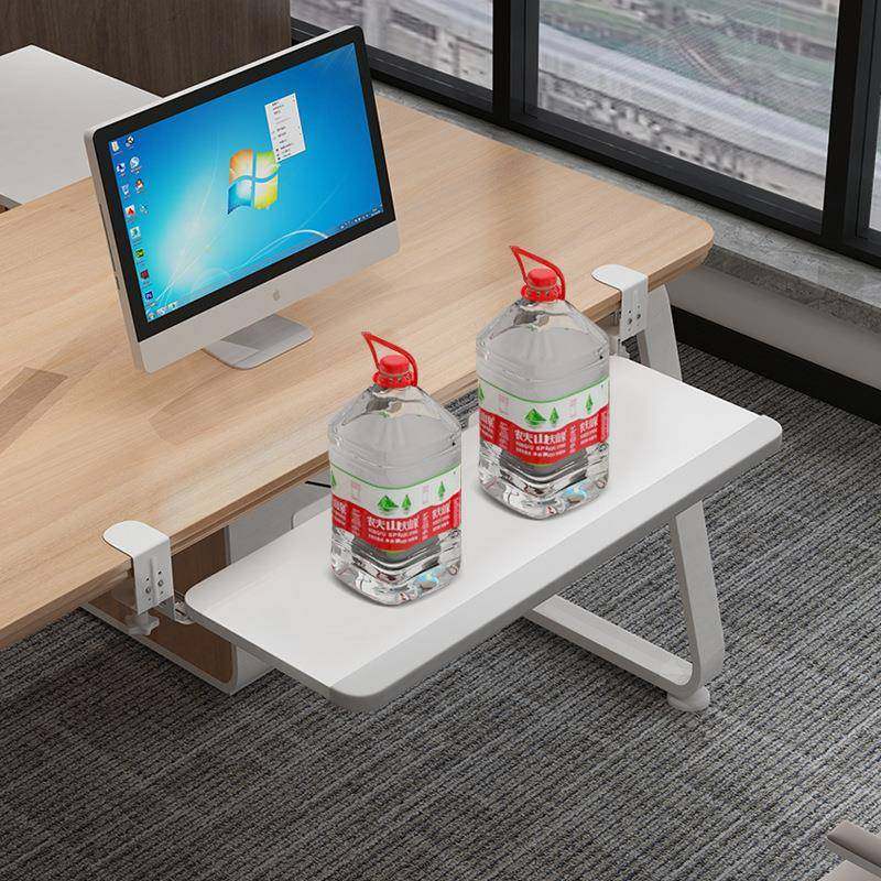 W7键盘托架免打孔电脑抽屉托架免安装桌面滑轨夹桌下支架鼠标收纳,五金/工具,滑轨,淘宝优惠券,粉丝福利购,淘宝优惠卷