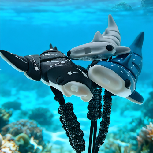 WATERPRO潜水漂浮玩偶水肺跟屁虫海洋动物伞绳书包挂件潜水浮标