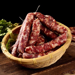 陕南商洛柞水特产香肠麻辣农家自制风物味干川味腊肠烤肠腊肠腊肉