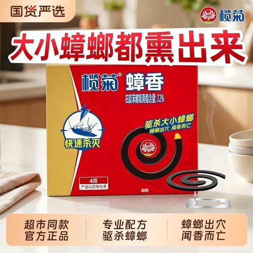 榄菊蟑螂香强力灭蟑螂盘式
