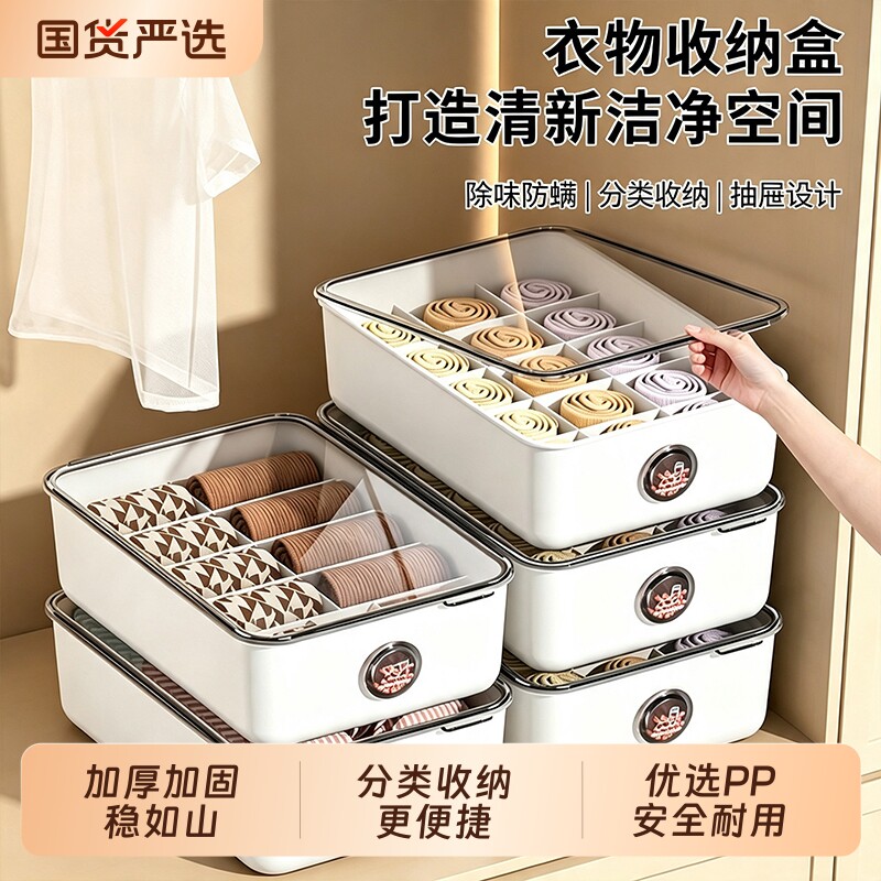 内衣收纳盒分格整理盒图片