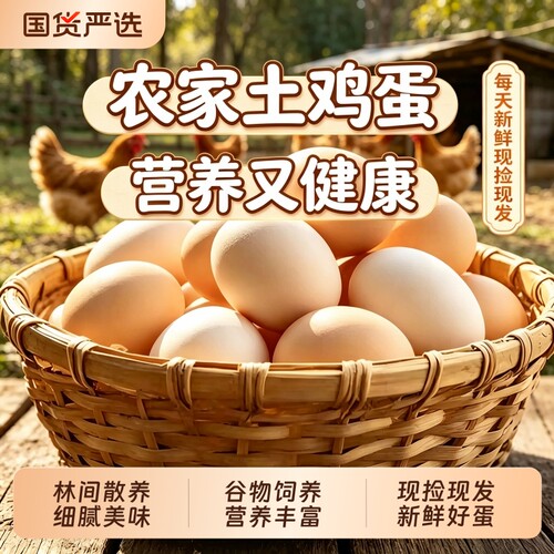 初生蛋正宗农家散养土鸡蛋