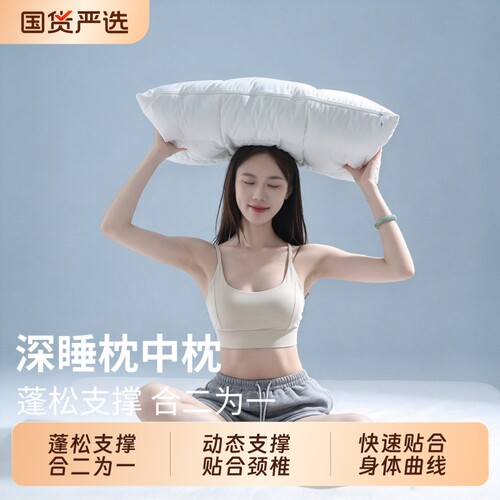 枕中枕记忆棉枕头枕芯2026新款护颈椎助睡眠人体工学深睡成人A类