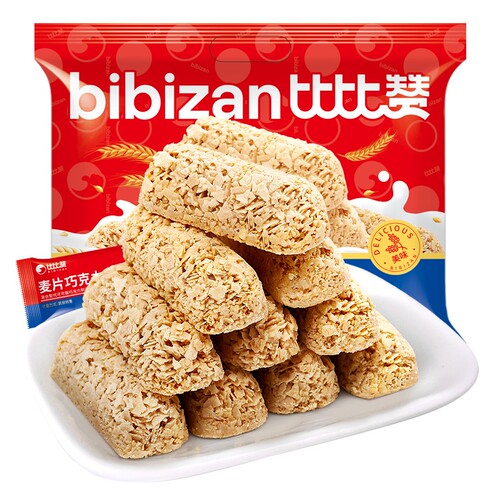 比比赞麦片巧克力棒酥糖果小零食喜糖小吃燕麦结婚花生牛轧糖脆糖