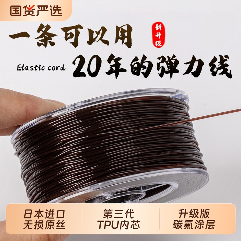 水晶手串绳弹力线串珠耐磨穿珠子的手链绳子专用文玩线绳透明牛筋图片