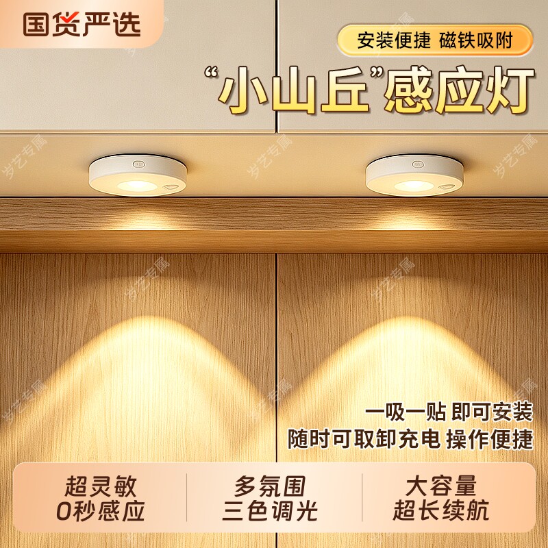 【免打孔免布线】山丘氛围感应灯图片