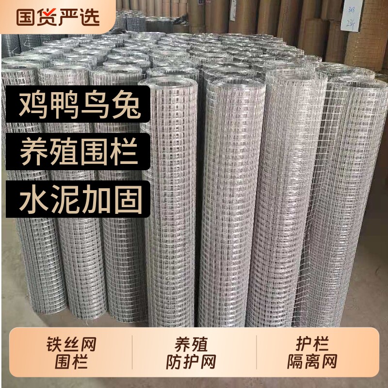 钢丝网镀锌铁丝网家用养殖养鸡图片