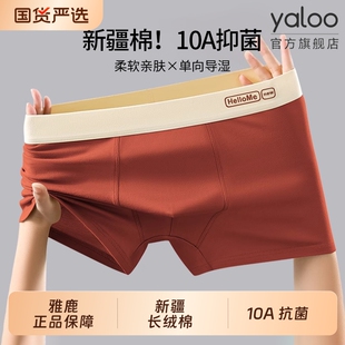 衩运动男款 雅鹿男士 高档青少年四角平角短裤 纯棉男生2026新款 内裤