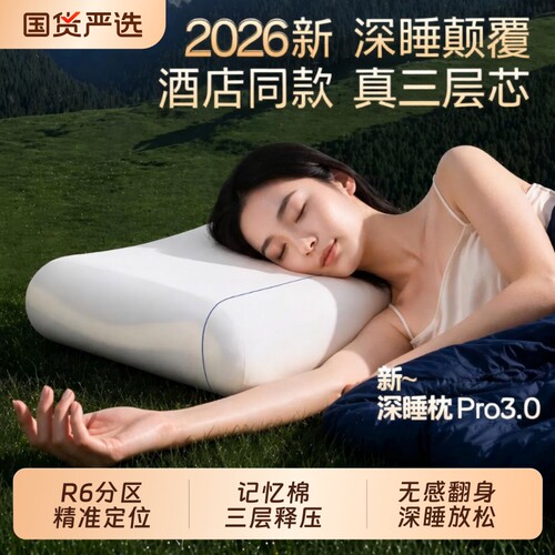 记忆棉护颈枕头Pro3|千人加购