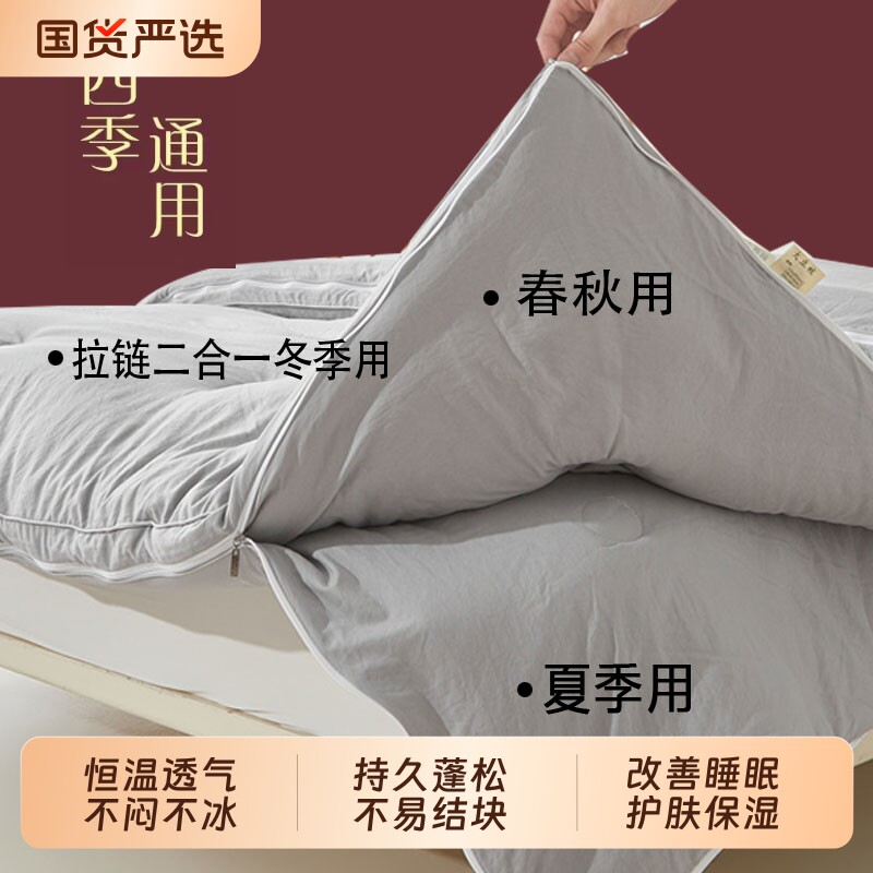俞兆林100%桑蚕丝被|千人加购图片