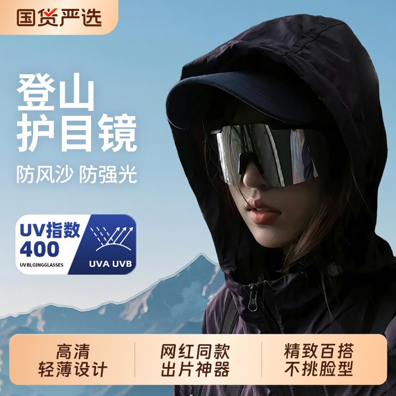 登山护目镜可戴眼镜女户外男图片